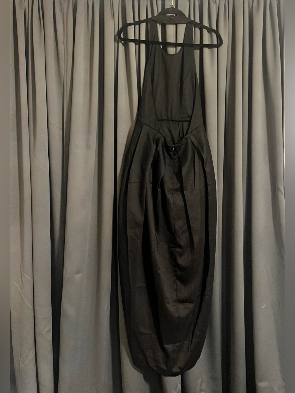 Lulu's Black Halter wedding guest Maxi Dress